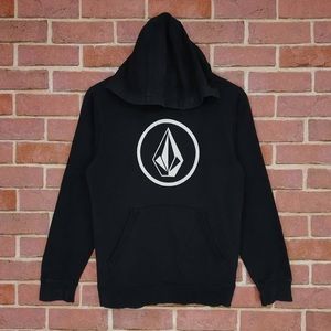 Black Volcom Big Logo Hoodie